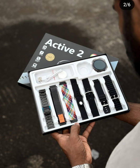 Active 2 with 7 in 1 strap combo Smart Watch