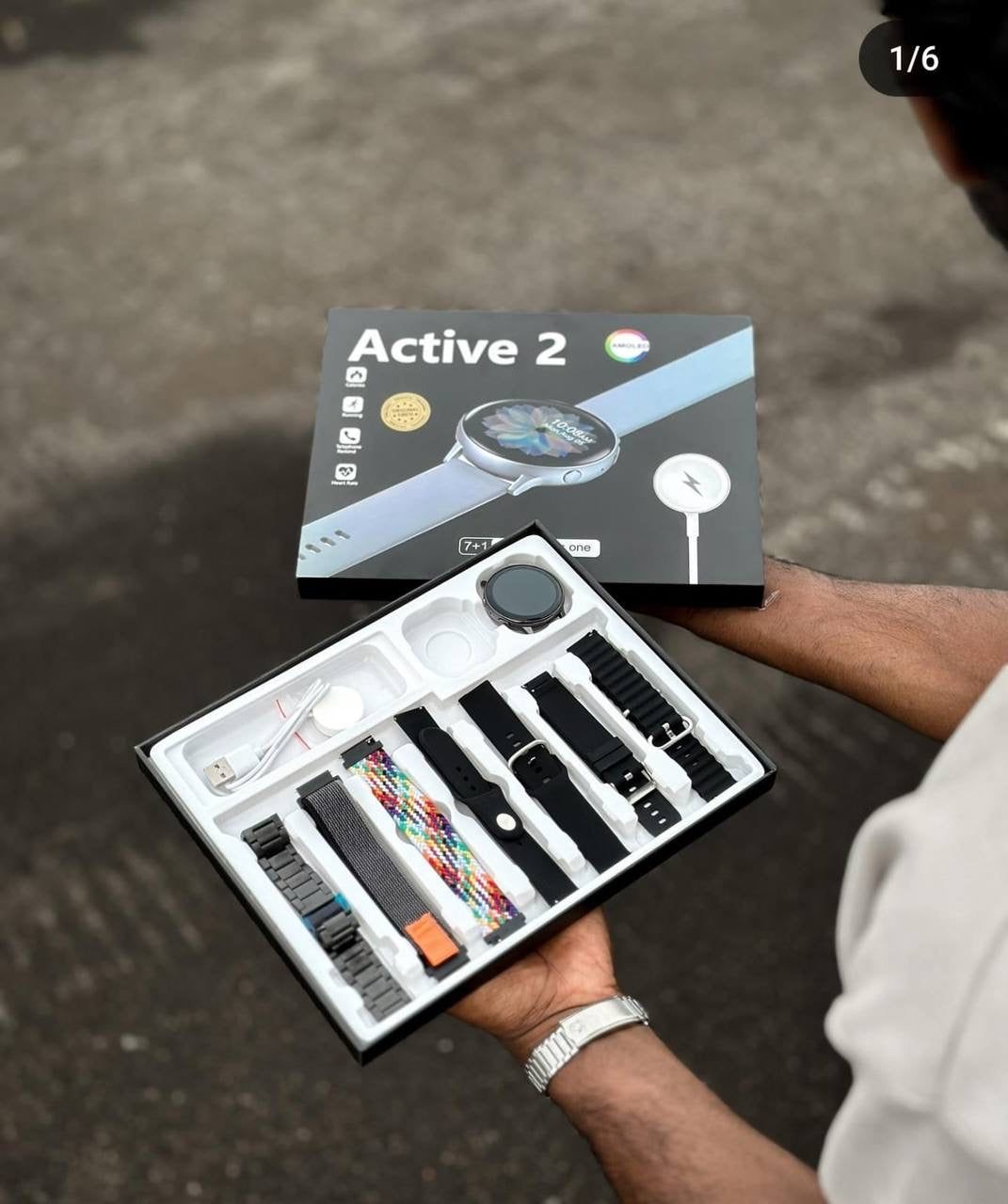 Active 2 with 7 in 1 strap combo Smart Watch